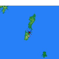 Nächste Vorhersageorte - Tsushima Airport - Karte