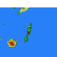 Nächste Vorhersageorte - Neu-Tanegashima Flughafen - Karte
