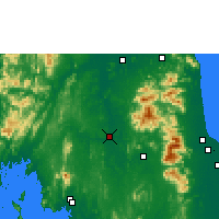 Nächste Vorhersageorte - Phrasang - Karte