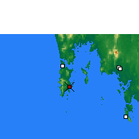 Nächste Vorhersageorte - Phuket - Karte