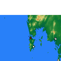 Nächste Vorhersageorte - Phuket Flughafen - Karte