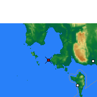 Nächste Vorhersageorte - Sihanoukville - Karte