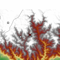 Nächste Vorhersageorte - Thimphu - Karte