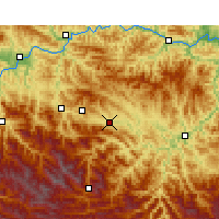 Nächste Vorhersageorte - Zhuxi - Karte