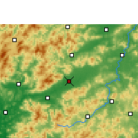Nächste Vorhersageorte - Nanxiong - Karte
