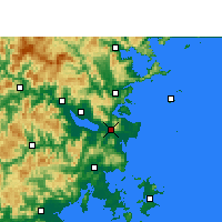 Nächste Vorhersageorte - Changle - Karte
