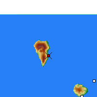 Nächste Vorhersageorte - La Palma - Karte