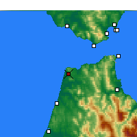 Nächste Vorhersageorte - Tanger - Karte