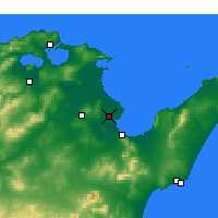 Nächste Vorhersageorte - Tunis - Karte