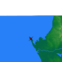 Nächste Vorhersageorte - Port-Gentil - Karte