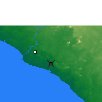 Nächste Vorhersageorte - Monrovia - Karte