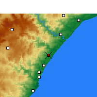 Nächste Vorhersageorte - Shakaskraal - Karte
