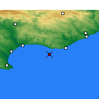 Nächste Vorhersageorte - Bird Island - Karte