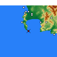Nächste Vorhersageorte - Cape Point - Karte