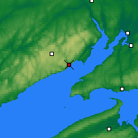 Nächste Vorhersageorte - Fundy Park Cs - Karte