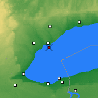 Nächste Vorhersageorte - Toronto Islands - Karte