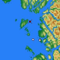 Nächste Vorhersageorte - Grey Islet - Karte