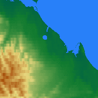 Nächste Vorhersageorte - Herschel Island - Karte