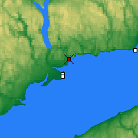 Nächste Vorhersageorte - Baie-Comeau - Karte