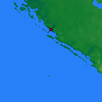 Nächste Vorhersageorte - Inukjuaq - Karte
