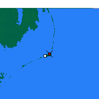 Nächste Vorhersageorte - Cape Hatteras - Karte