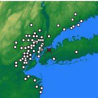 Nächste Vorhersageorte - New York - Karte