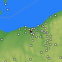 Nächste Vorhersageorte - North Olmsted - Karte