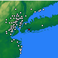 Nächste Vorhersageorte - New York (JFK) - Karte