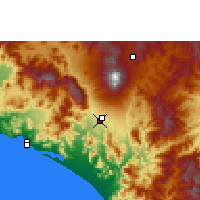 Nächste Vorhersageorte - Colima - Karte