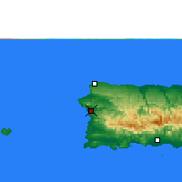 Nächste Vorhersageorte - Mayagüez - Karte