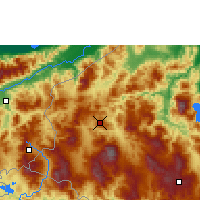 Nächste Vorhersageorte - Santa Rosa de Copán - Karte