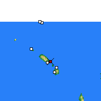Nächste Vorhersageorte - St. Kitts - Karte