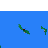 Nächste Vorhersageorte - Curaçao - Karte