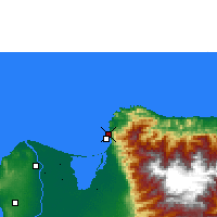 Nächste Vorhersageorte - Santa Marta - Karte