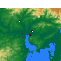 Nächste Vorhersageorte - Porto Alegre - Karte
