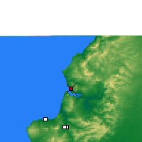 Nächste Vorhersageorte - Bahía de Caráquez - Karte