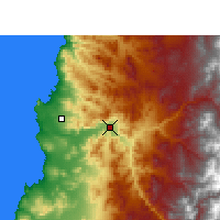 Nächste Vorhersageorte - Copiapó - Karte