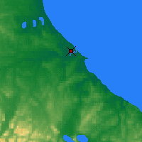 Nächste Vorhersageorte - Río Grande - Karte