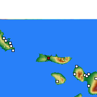 Nächste Vorhersageorte - Moloka'i - Karte