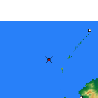 Nächste Vorhersageorte - Viwa Island - Karte