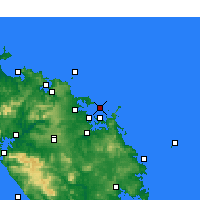 Nächste Vorhersageorte - Bay of Islands - Karte