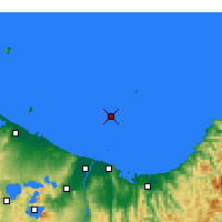 Nächste Vorhersageorte - Bay of Plenty - Karte