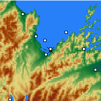 Nächste Vorhersageorte - Abel-Tasman-Nationalpark - Karte