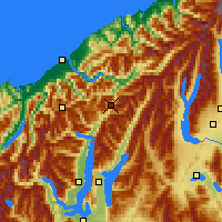 Nächste Vorhersageorte - Haast - Karte