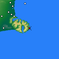 Nächste Vorhersageorte - Akaroa - Karte