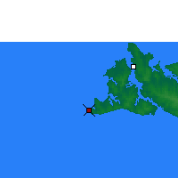 Nächste Vorhersageorte - Bathurst Island - Karte