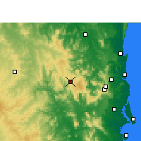Nächste Vorhersageorte - Jimna Forestry - Karte