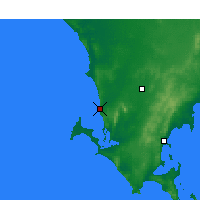 Nächste Vorhersageorte - Coles Point - Karte