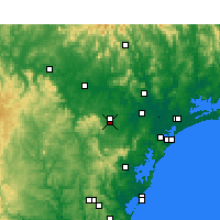 Nächste Vorhersageorte - Cessnock - Karte