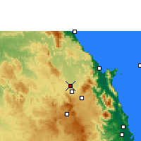 Nächste Vorhersageorte - Mareeba Airfield - Karte